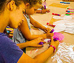 Arts & Crafts Instructor's help campers express themselves through fun, imaginative projects – from friendship bracelets and tie-dye shirts to sculptures and murals.